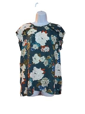 DR2 Floral Print Polyester Blouse
